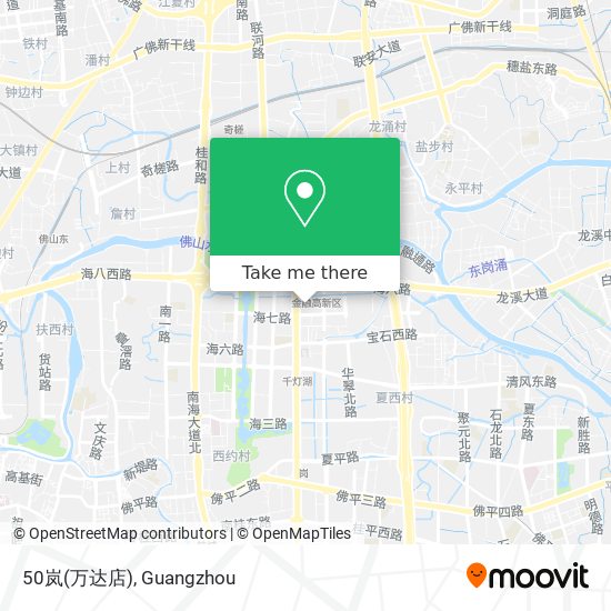 50岚(万达店) map