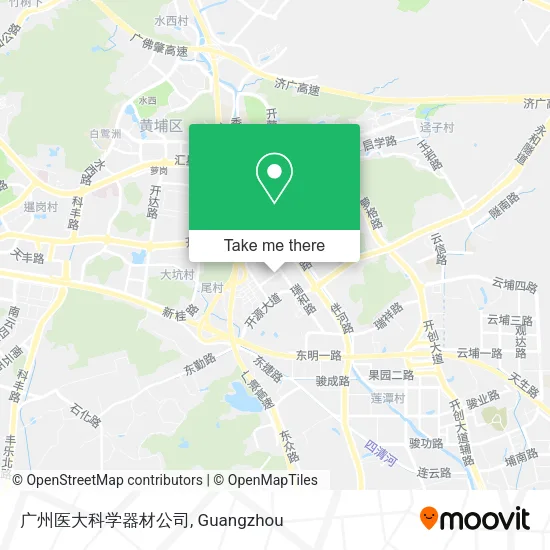 广州医大科学器材公司 map