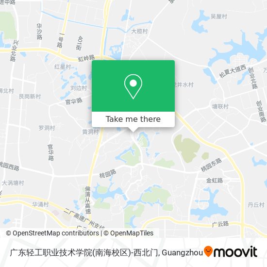 广东轻工职业技术学院(南海校区)-西北门 map