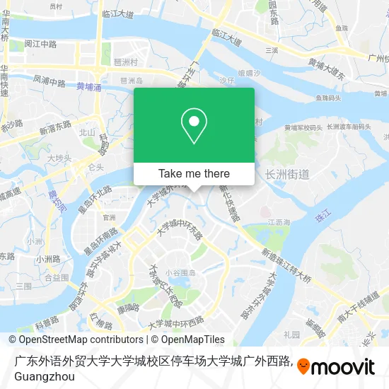 广东外语外贸大学大学城校区停车场大学城广外西路 map