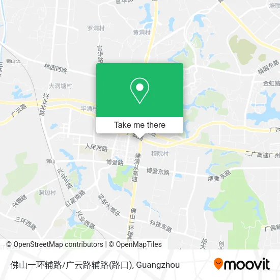 佛山一环辅路/广云路辅路(路口) map