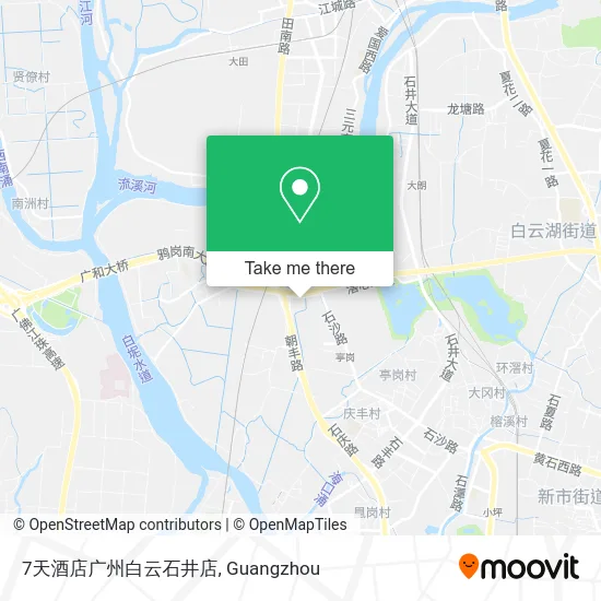 7天酒店广州白云石井店 map