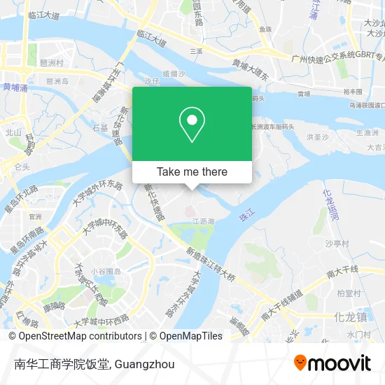 南华工商学院饭堂 map