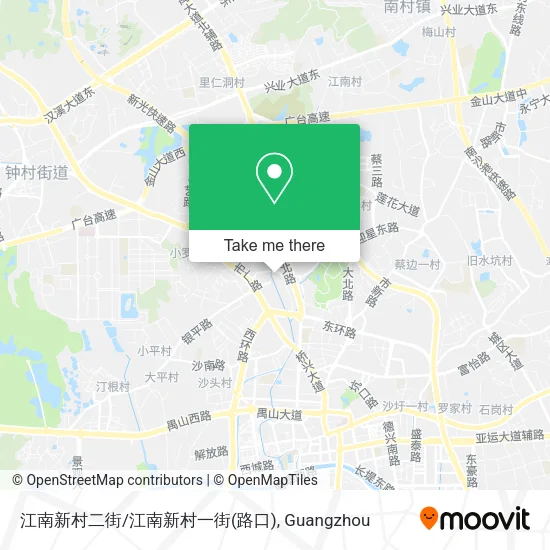 江南新村二街/江南新村一街(路口) map