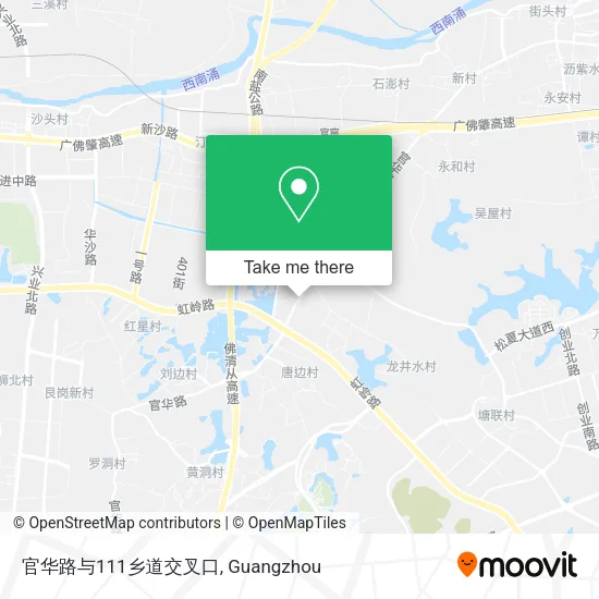 官华路与111乡道交叉口 map