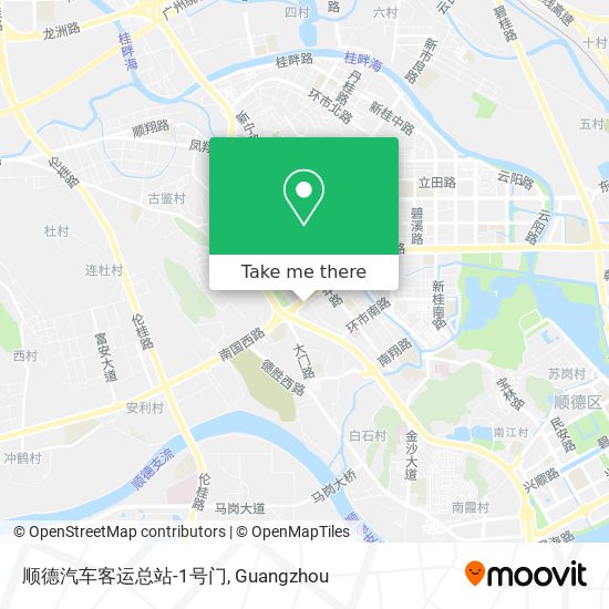 顺德汽车客运总站-1号门 map