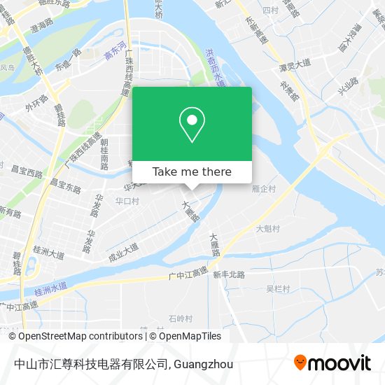 中山市汇尊科技电器有限公司 map