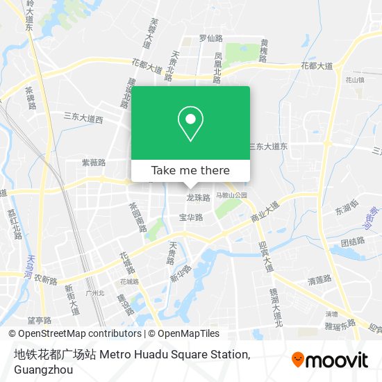 地铁花都广场站 Metro Huadu Square Station map