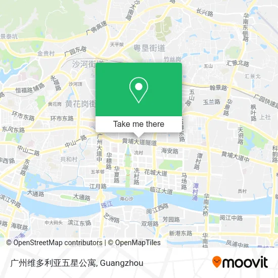 广州维多利亚五星公寓 map
