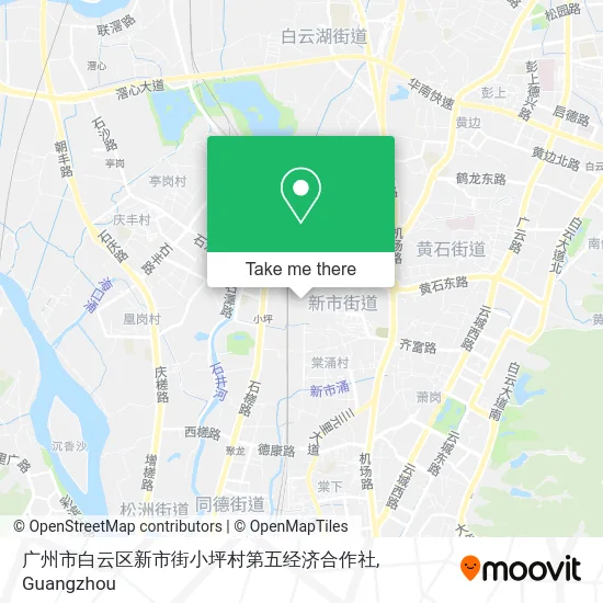 广州市白云区新市街小坪村第五经济合作社 map