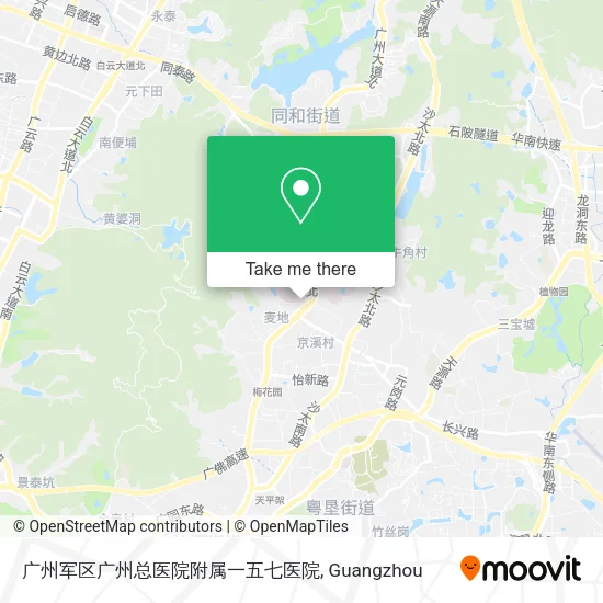 广州军区广州总医院附属一五七医院 map