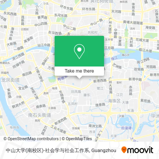中山大学(南校区)-社会学与社会工作系 map