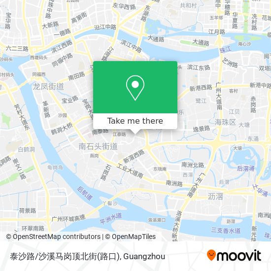 泰沙路/沙溪马岗顶北街(路口) map