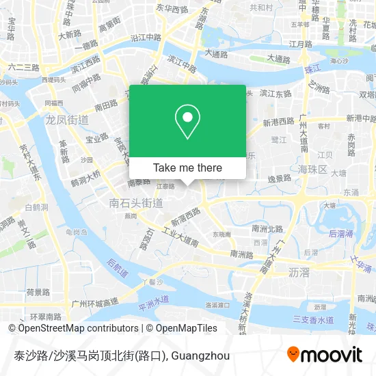 泰沙路/沙溪马岗顶北街(路口) map