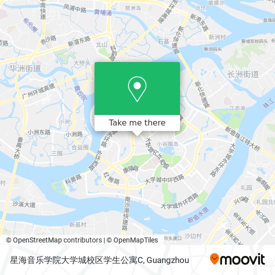 星海音乐学院大学城校区学生公寓C map