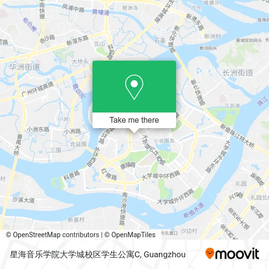 星海音乐学院大学城校区学生公寓C map