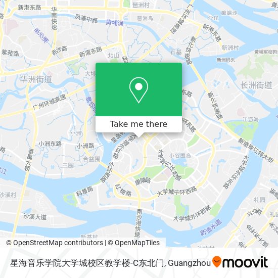 星海音乐学院大学城校区教学楼-C东北门 map