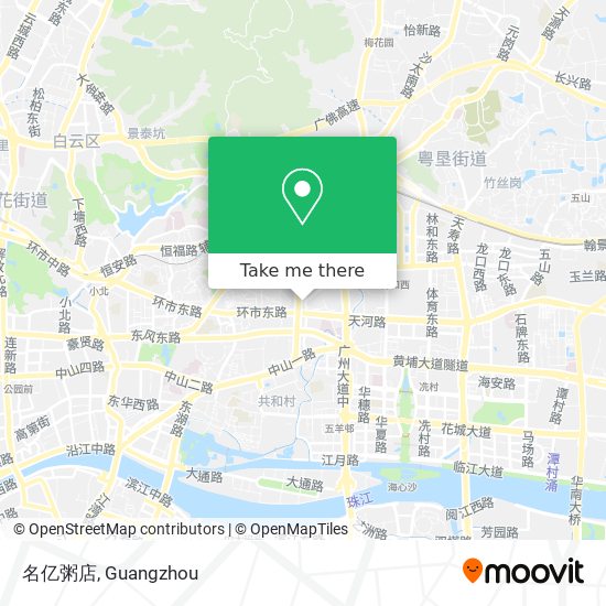 名亿粥店 map