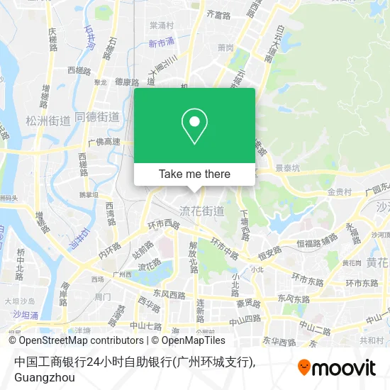中国工商银行24小时自助银行(广州环城支行) map