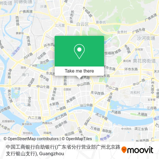 中国工商银行自助银行(广东省分行营业部广州北京路支行银山支行) map