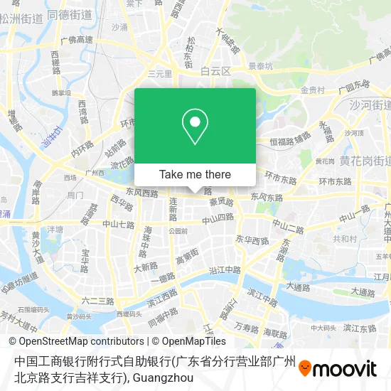 中国工商银行附行式自助银行(广东省分行营业部广州北京路支行吉祥支行) map