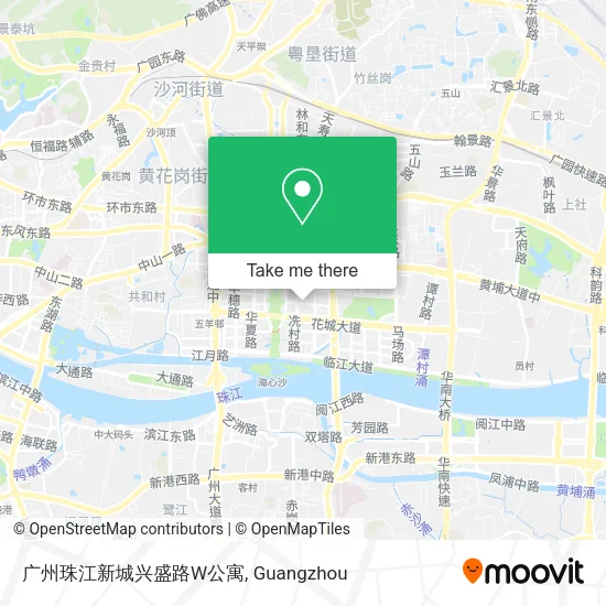 广州珠江新城兴盛路W公寓 map
