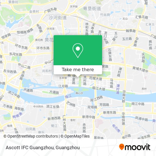 Ascott IFC Guangzhou map