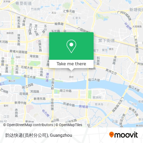 韵达快递(员村分公司) map