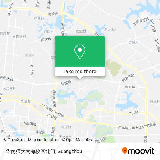 华南师大南海校区北门 map