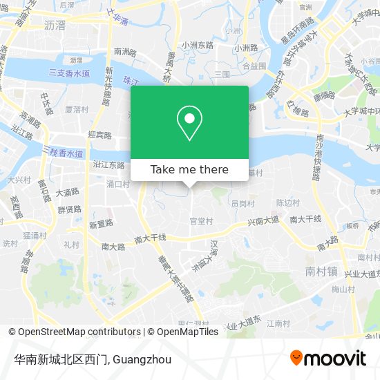 华南新城北区西门 map