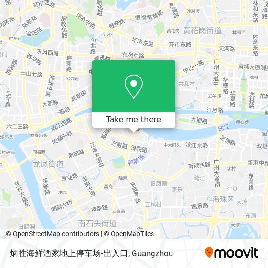 炳胜海鲜酒家地上停车场-出入口 map