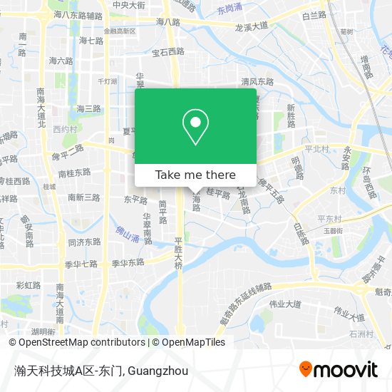 瀚天科技城A区-东门 map