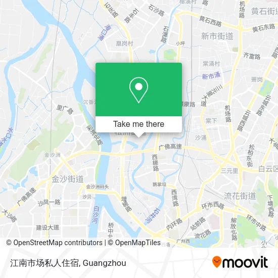 江南市场私人住宿 map