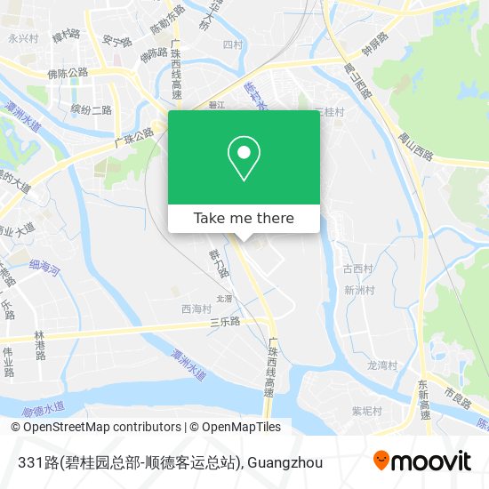 331路(碧桂园总部-顺德客运总站) map