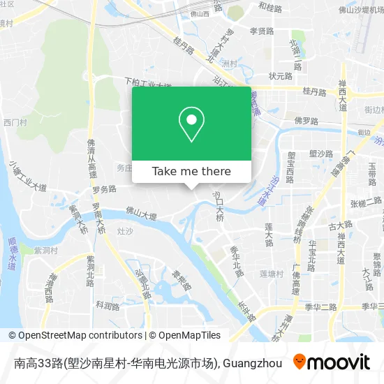 南高33路(塱沙南星村-华南电光源市场) map