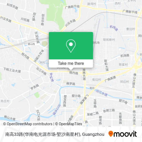 南高33路(华南电光源市场-塱沙南星村) map