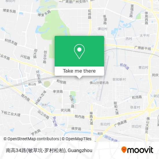 南高34路(敏草坑-罗村松柏) map