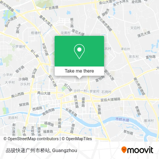 品骏快递广州市桥站 map