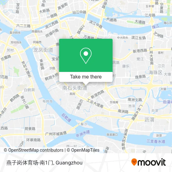 燕子岗体育场-南1门 map