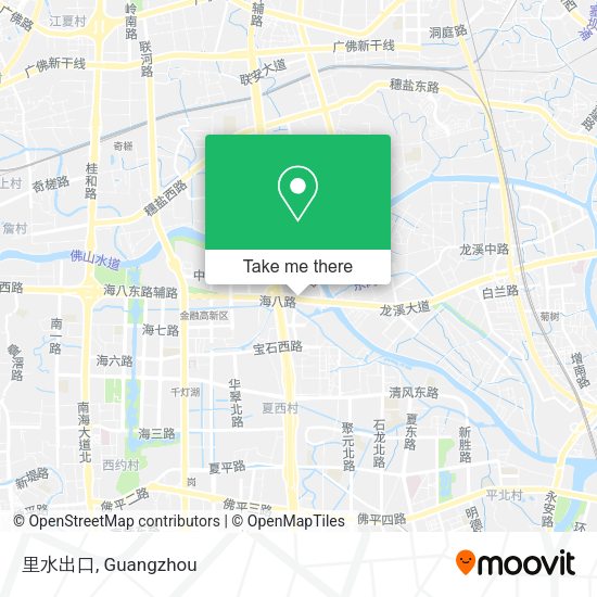 里水出口 map