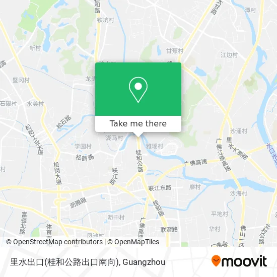 里水出口(桂和公路出口南向) map