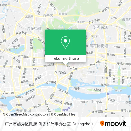 广州市越秀区政府-侨务和外事办公室 map