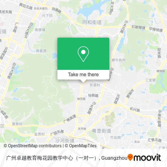 广州卓越教育梅花园教学中心（一对一） map