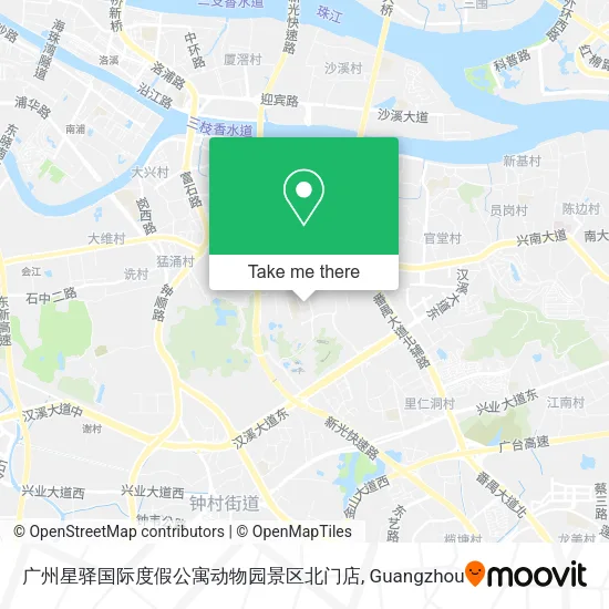 广州星驿国际度假公寓动物园景区北门店 map
