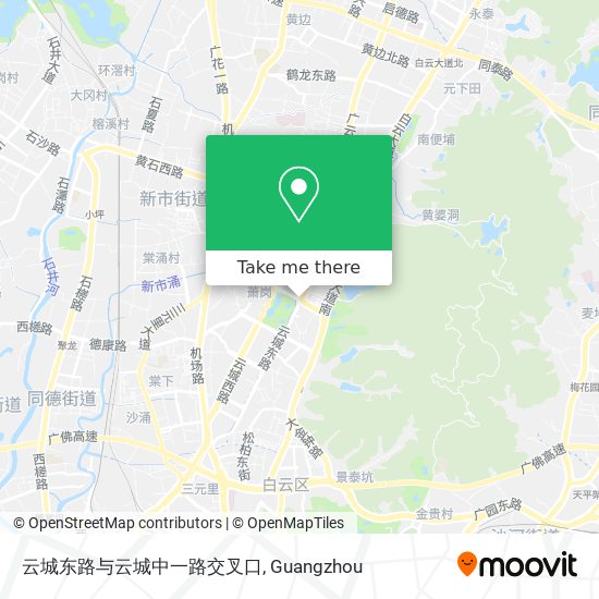 云城东路与云城中一路交叉口 map