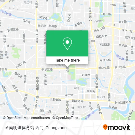 岭南明珠体育馆-西门 map