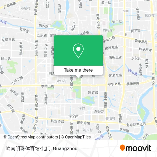 岭南明珠体育馆-北门 map