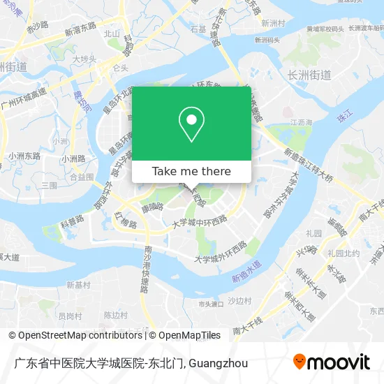 广东省中医院大学城医院-东北门 map