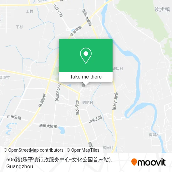 606路(乐平镇行政服务中心-文化公园首末站) map