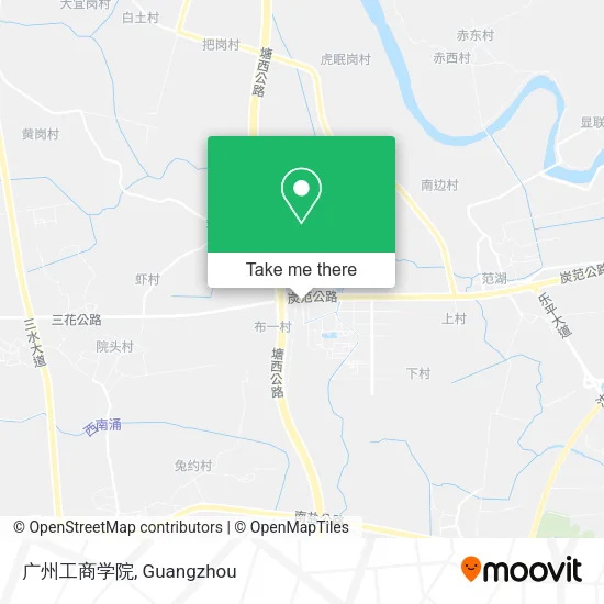广州工商学院 map